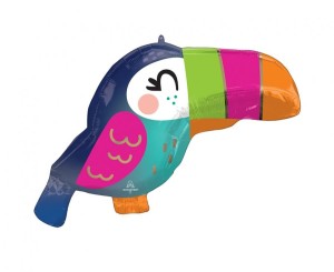 Balon foliowy JuniorShape Tropikalny Tukan 68x38 cm, zapakowany