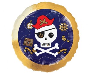 Balon foliowy 18", "Pirates Map" zapakowany