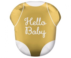 Balon foliowy SuperShape Hello Baby, zapakowany