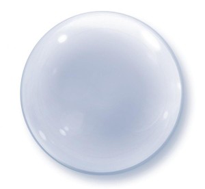 Balon foliowy 20" QL Bubble Deco "Transparent" ST ASORT
