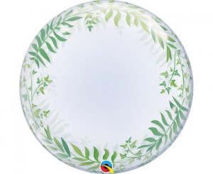 Balon foliowy 24" QL Deco Bubble Elegant Greenery