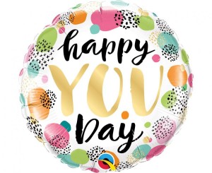 Balon foliowy 18 cali QL CIR  Happy You Day