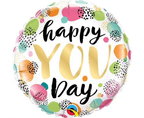 Balon foliowy 18 cali QL CIR  Happy You Day