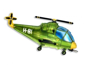 Balon foliowy 24" FX - "Helikopter" (zielony)