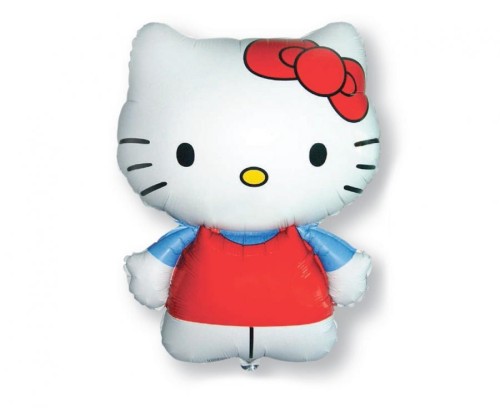 Balon foliowy 24" FX - Hello Kitty (czerwona kokardka)