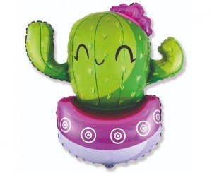Balon foliowy 24 cale FX - Kaktus (różowy) KK
