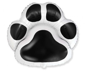 Balon foliowy 24" FX - Łapka (czarna)