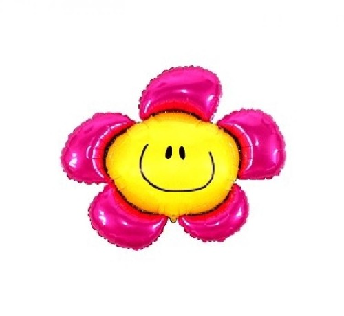 Balon foliowy 14" FX - "Kwiatek" (różowy)