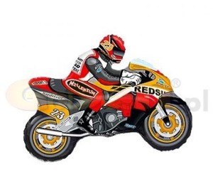 Balon foliowy 14" FX - "Motor" (pomarańczowo-czerwony)