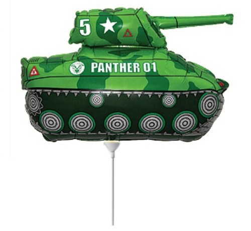 Balon foliowy 14" FX - "Czołg" (zielony)