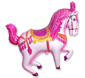 Balon foliowy 14" FX - "Koń cyrkowy" (różowy)