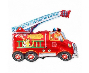 Balon foliowy 14" FX - "Wóz strażacki"