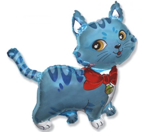 Balon foliowy 14" FX - "Kotek niebieski"