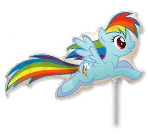 Balon foliowy 14" FX - "Kucyki: Rainbow Dash"