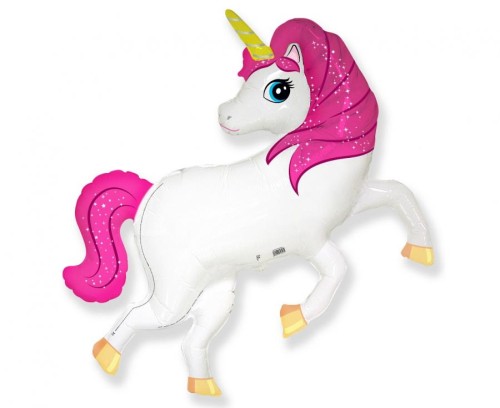 Balon foliowy 14 cali FX - Jednorożec różowy