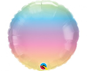 Balon foliowy 18 cali QL RND Pastel Ombre (nie pakowany)