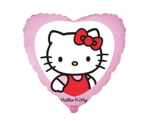 Balon foliowy 18" FX - "Hello Kitty w okienku", pakowany