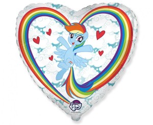 Balon foliowy 18 cali FX - My little Pony Chmurki, pakowany KK