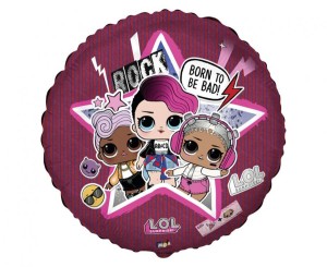 Balon foliowy 18" FX - LOL: Born To Be Bad, pakowany