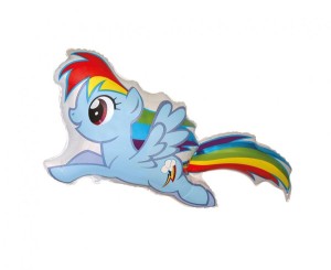 Balon foliowy 24" FX - "Kucyki: Rainbow Dash", pakowany
