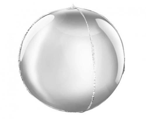 Balon foliowy B&C 16 cali Kula srebrna