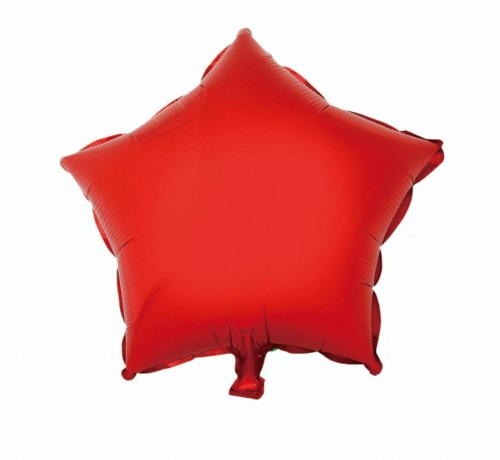 Balon foliowy B&C "Gwiazda", czerwona, 19"