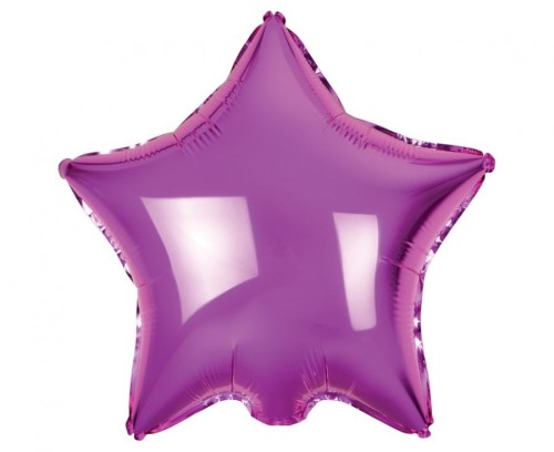 Balon foliowy "Gwiazda", różowa, 19"