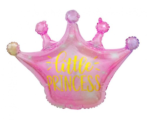 Balon foliowy Korona Little Princess, 63x50 cm KK