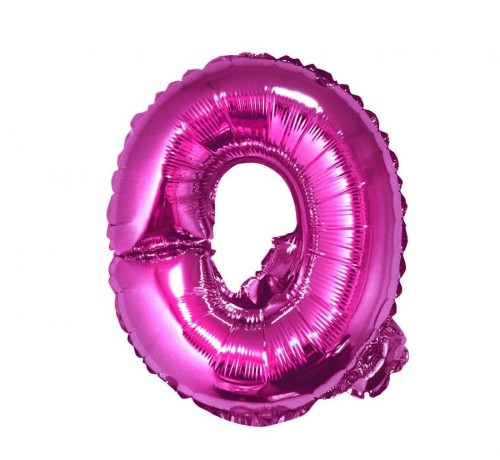 Balon foliowy "Litera Q", różowa, 35 cm