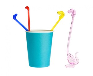 Zestaw "6 mieszadełek "Słoń/Dinozaur"" - 14,5 cm