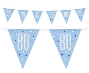 Banner Glitz 80, z flagami, niebieski, 274 cm