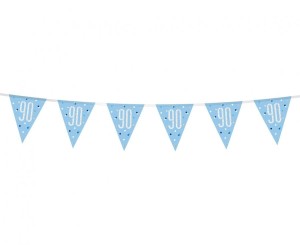 Banner Glitz 90, z flagami, niebieski, 274 cm