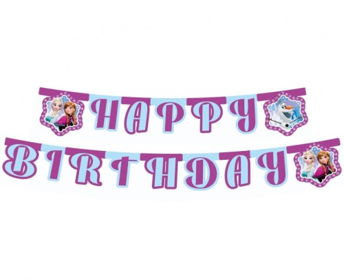 Banner "Frozen Northern Lights" - Happy Birthday