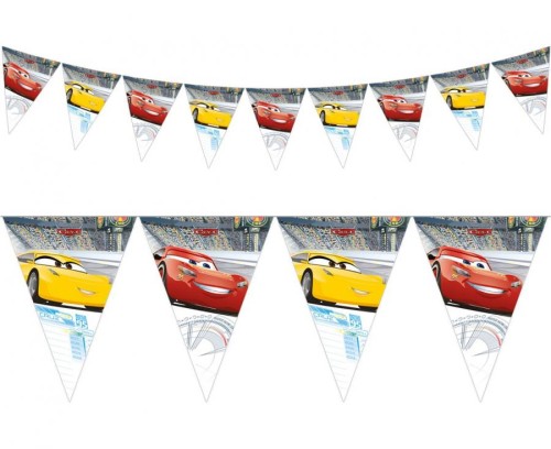 Banner "Cars 3", flagi
