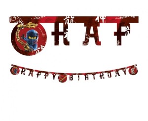 Banner Lego Ninjago - Happy birthday