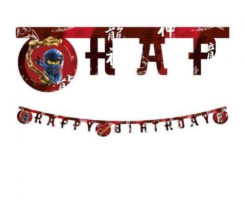 Banner Lego Ninjago - Happy birthday