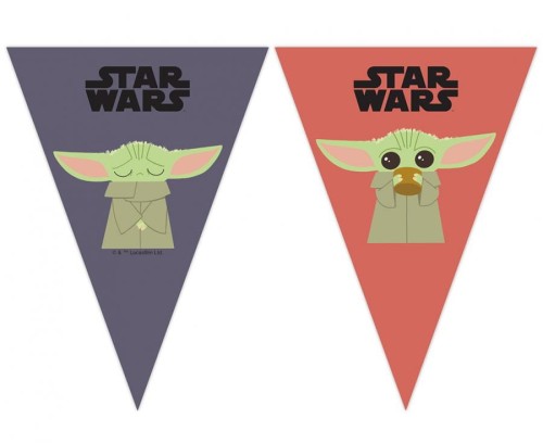 Banner "Star Wars: The Mandalorian", flagi (papier FSC)