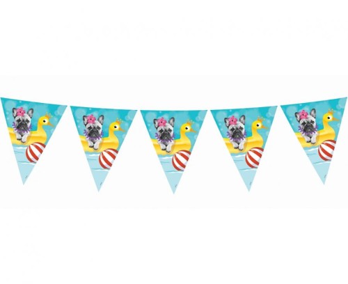 Banner flagi "Hawajskie Party", 360 cm, 11 flag