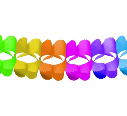 Girlanda papierowa "Kolorowe Kwiaty", 360x16.5x16.5 cm, 1 szt.