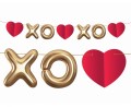 Girlanda papierowa XoXo, 200 cm
