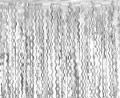 Kurtyna B&C Spirale, metaliczna srebrna, 100x200 cm