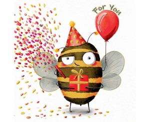 #HKO Kartka okolicznościowa KW PSZCZOŁA, 1 szt.