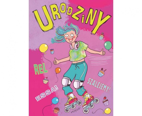 Kartka okolicznościowa A5 Rolki, 1 szt.