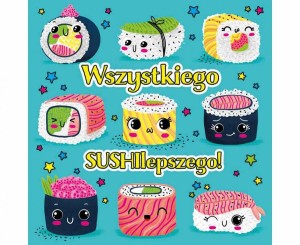 #HKO Kartka okolicznościowa KW SUSHI, 1 szt.
