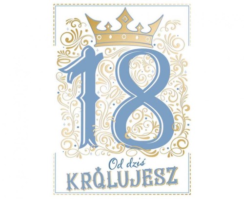 #HKO Kartka okolicznościowa A5 18 BLUE, 1 szt.