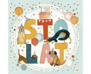 #HKO Kartka okolicznościowa KW STO LAT PIESKI, 1 szt.