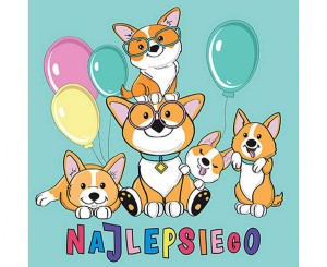 #HKO Kartka okolicznościowa KW CUTE PIESKI, 1 szt.