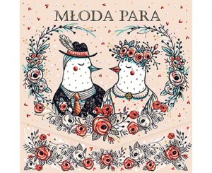 #HKO Kartka okolicznościowa KW ŚLUB SŁOWIKI, 1 szt.