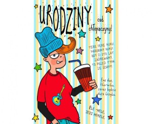 #HKO Kartka okolicznościowa B6 CHŁOPAK II, 1 szt.