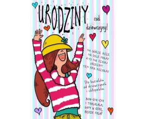 #HKO Kartka okolicznościowa B6 DZIEWCZYNA II, 1 szt.